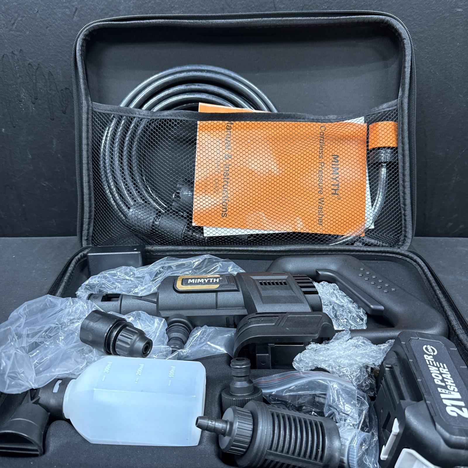 Cordless Portable Washer, 1200 PSI Battery Operated Washer with Brushless Motor,