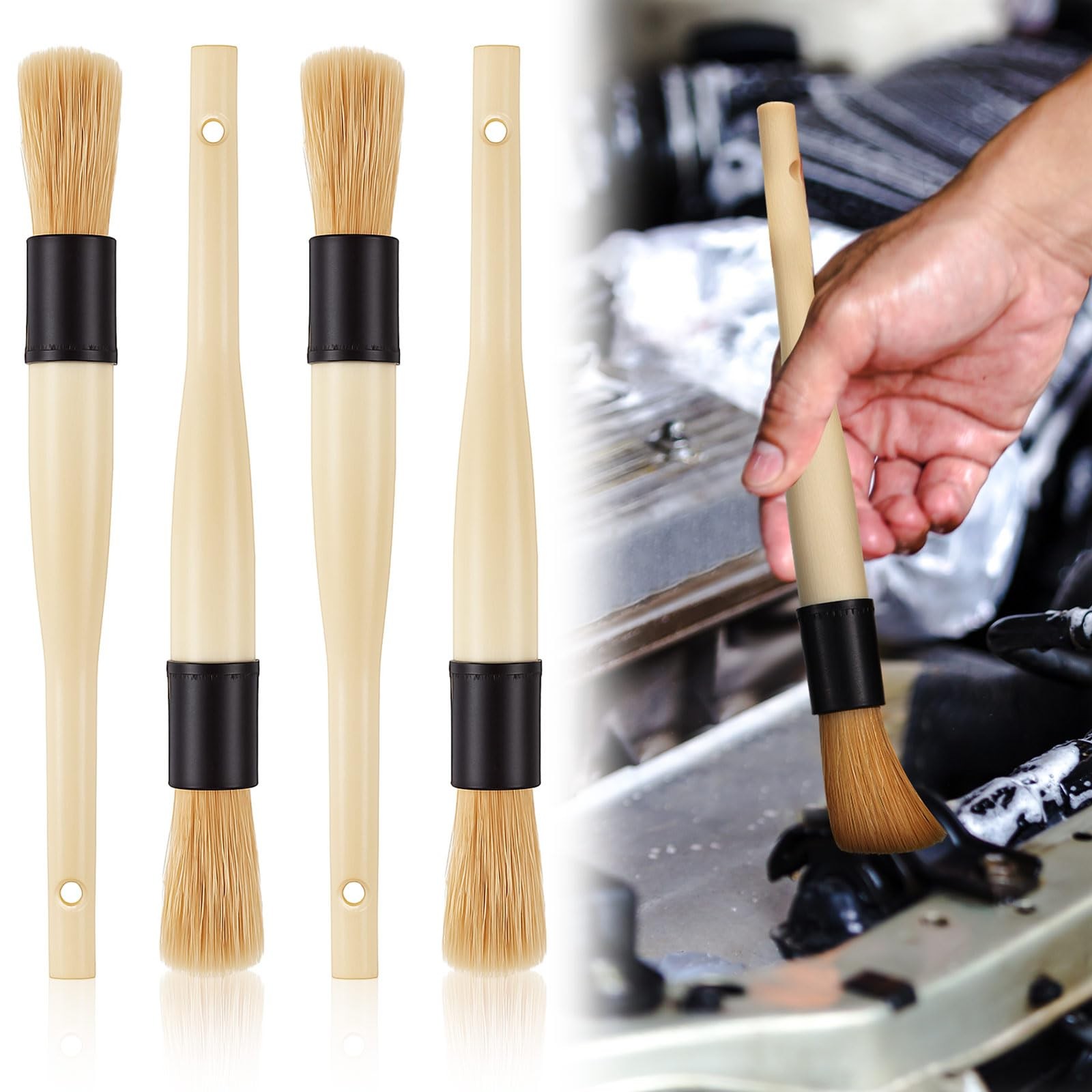 Patelai 4 Pack of Parts Cleaning Brush Home and Auto Use Cleaner for…