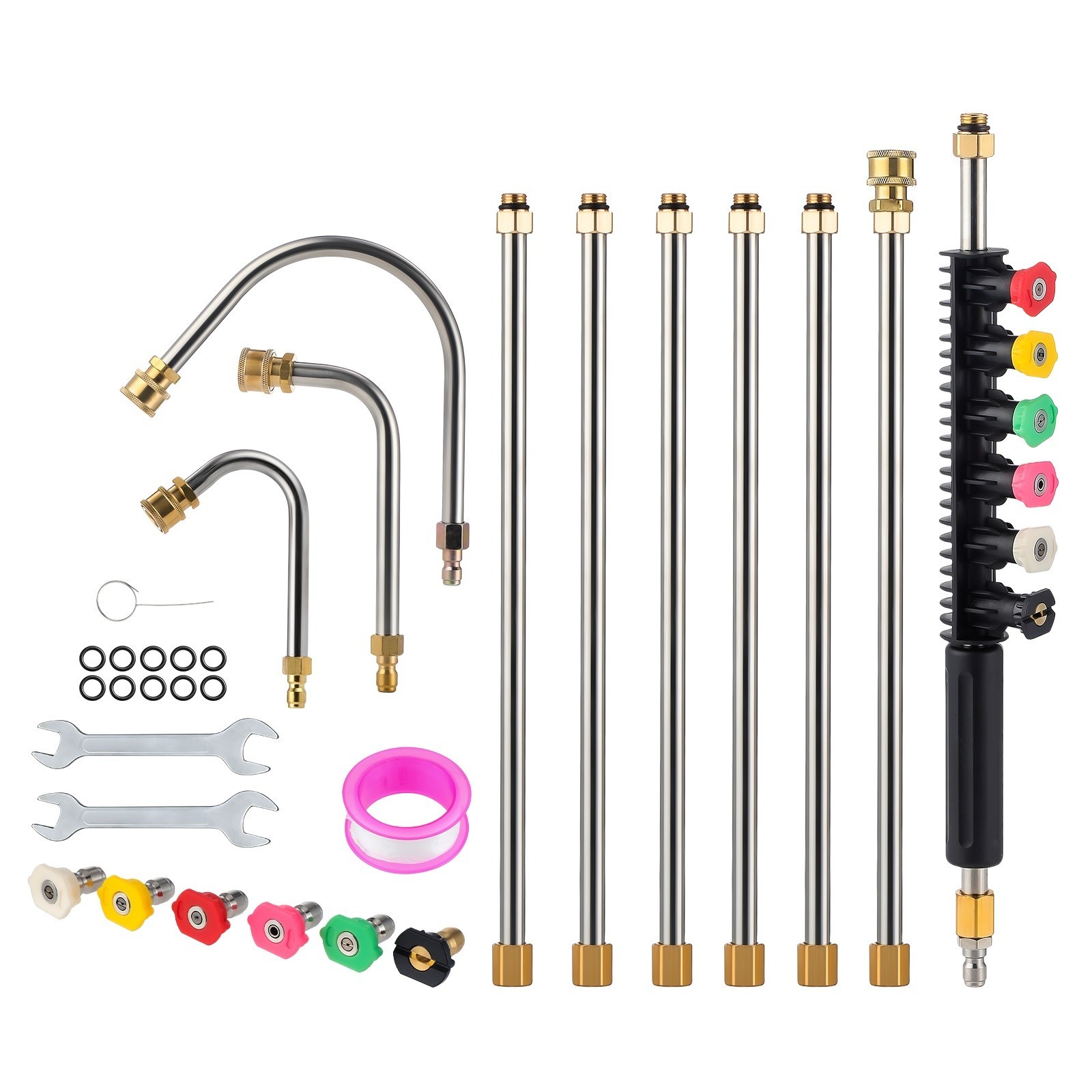 Gutter Cleaning Tool Extension Wand Lance Rod High Pressure Washer Roof 4000 psi