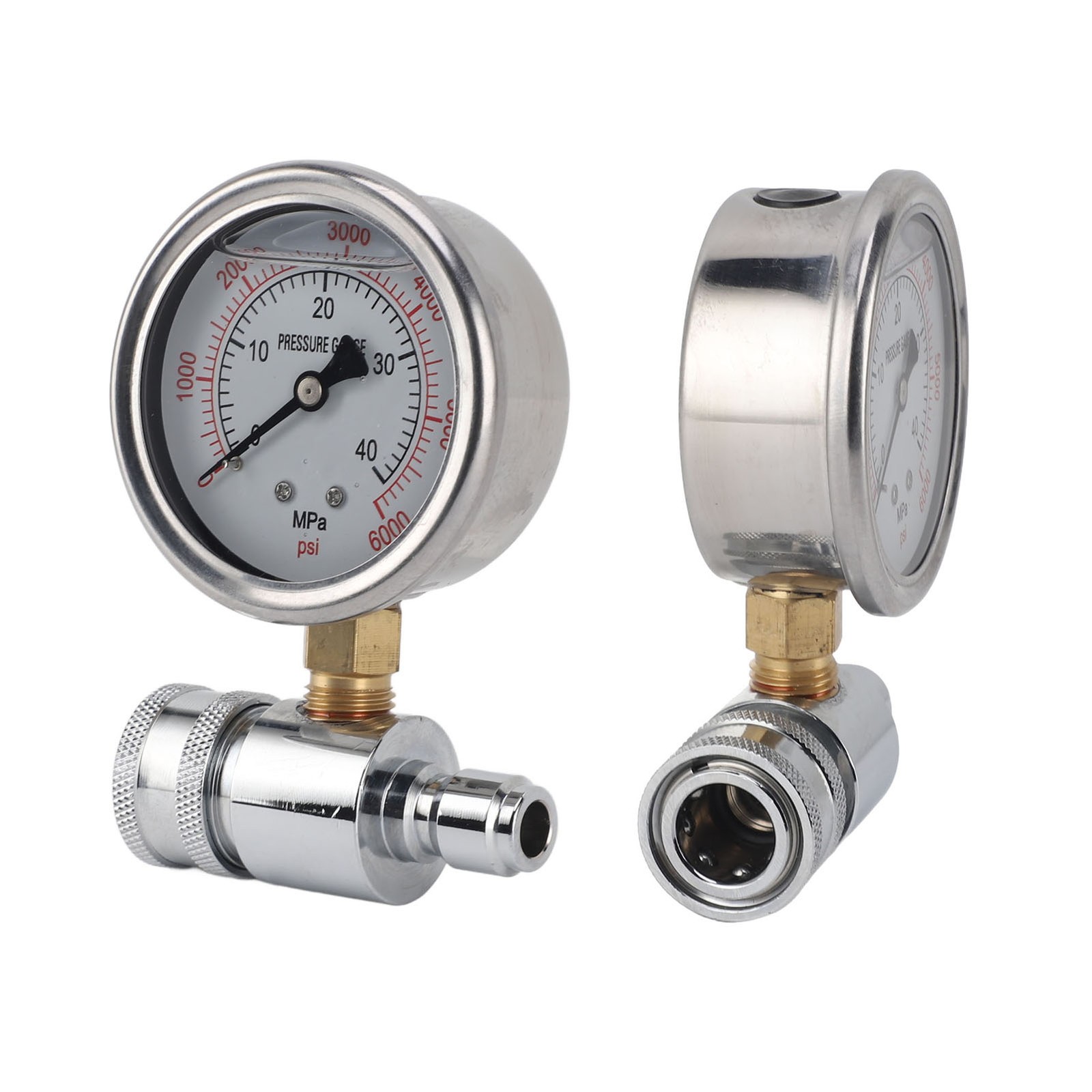 1 Pressure Washer Gauge High Pressure 6000psi For Car Washing NEW