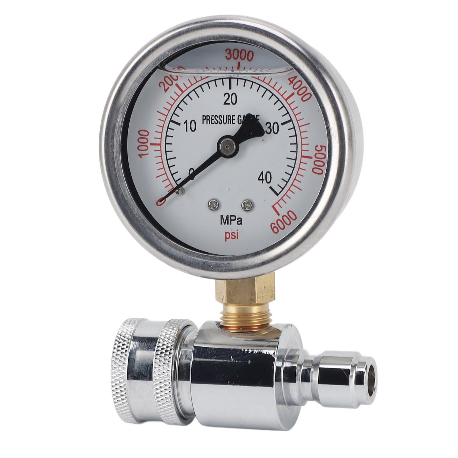 1 Pressure Washer Gauge High Pressure 6000psi For Car Washing NEW