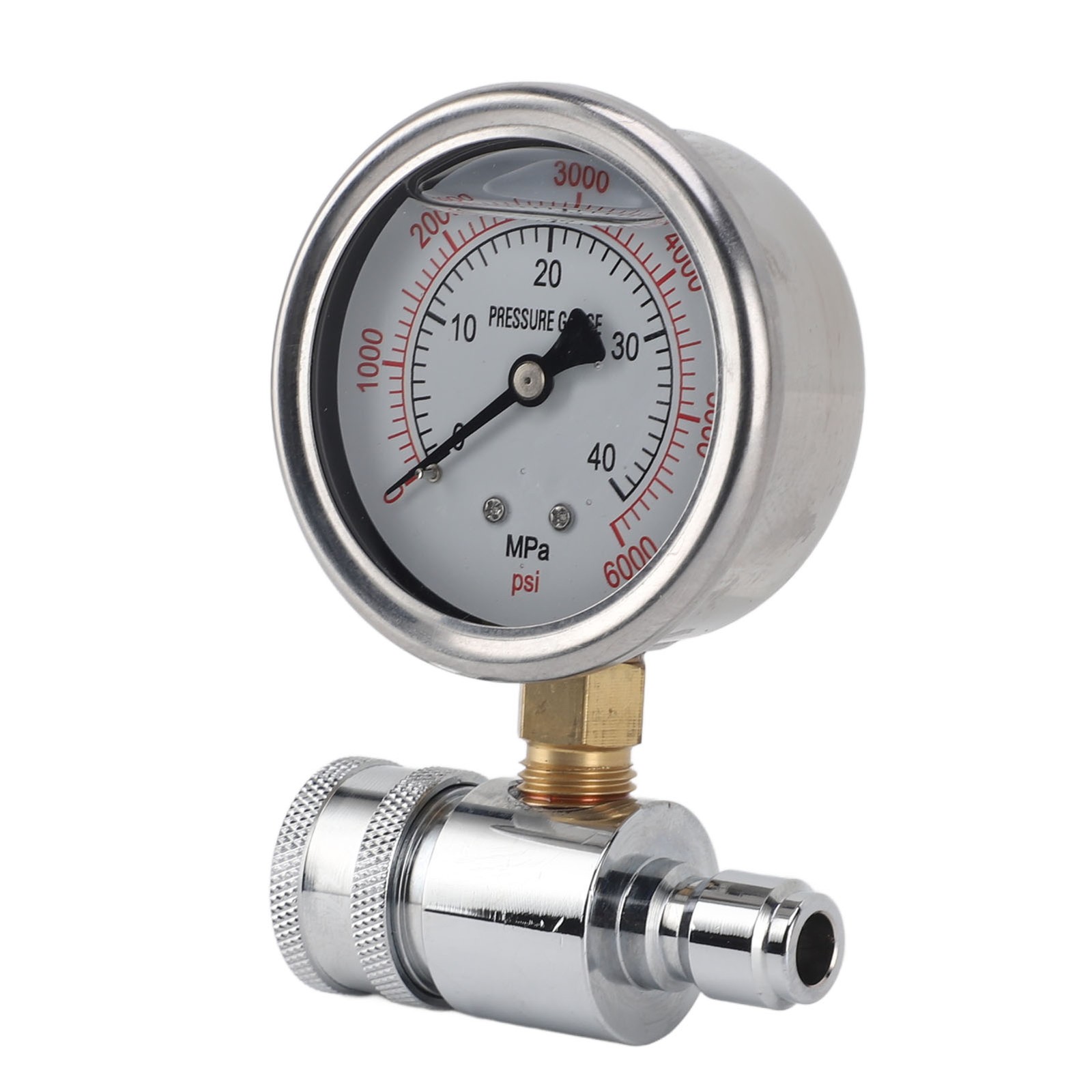 1 Pressure Washer Gauge High Pressure 6000psi For Car Washing NEW