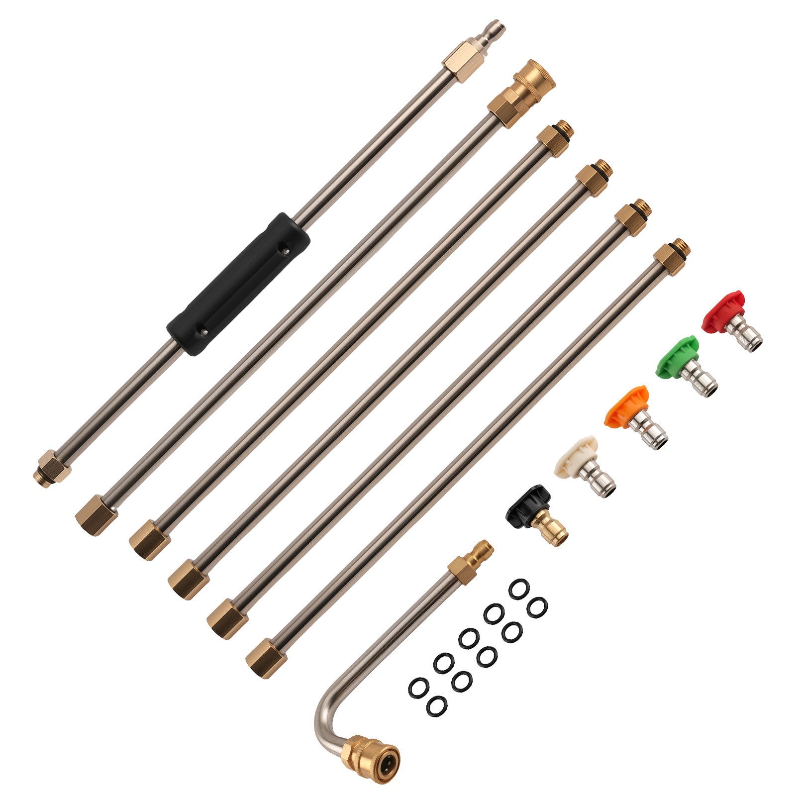 4000 PSI Extension Wand 15 Inch Pressure Washer Stainless Steel Brass 6 Wands