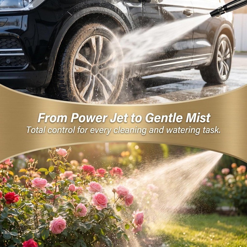 Larnto High Pressure Hose Nozzle Water Gun for Car Wash Garden Pressure Booster
