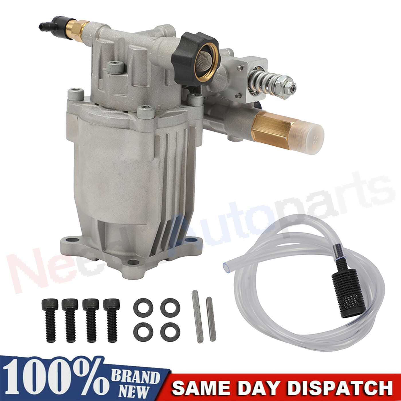 90028 Horizontal Axial Cam Pressure Washer Pump Kit, 3300 PSI, 2.4 GPM, 3/4″ Sha