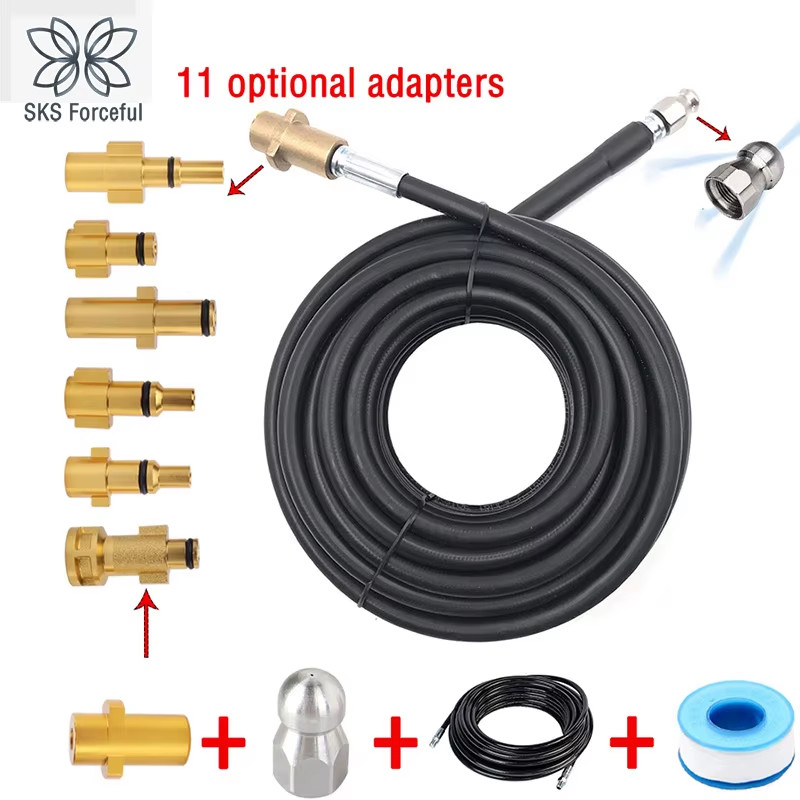Customizable Length Pressure Washer Sewer Drain Hose Kit for Karcher