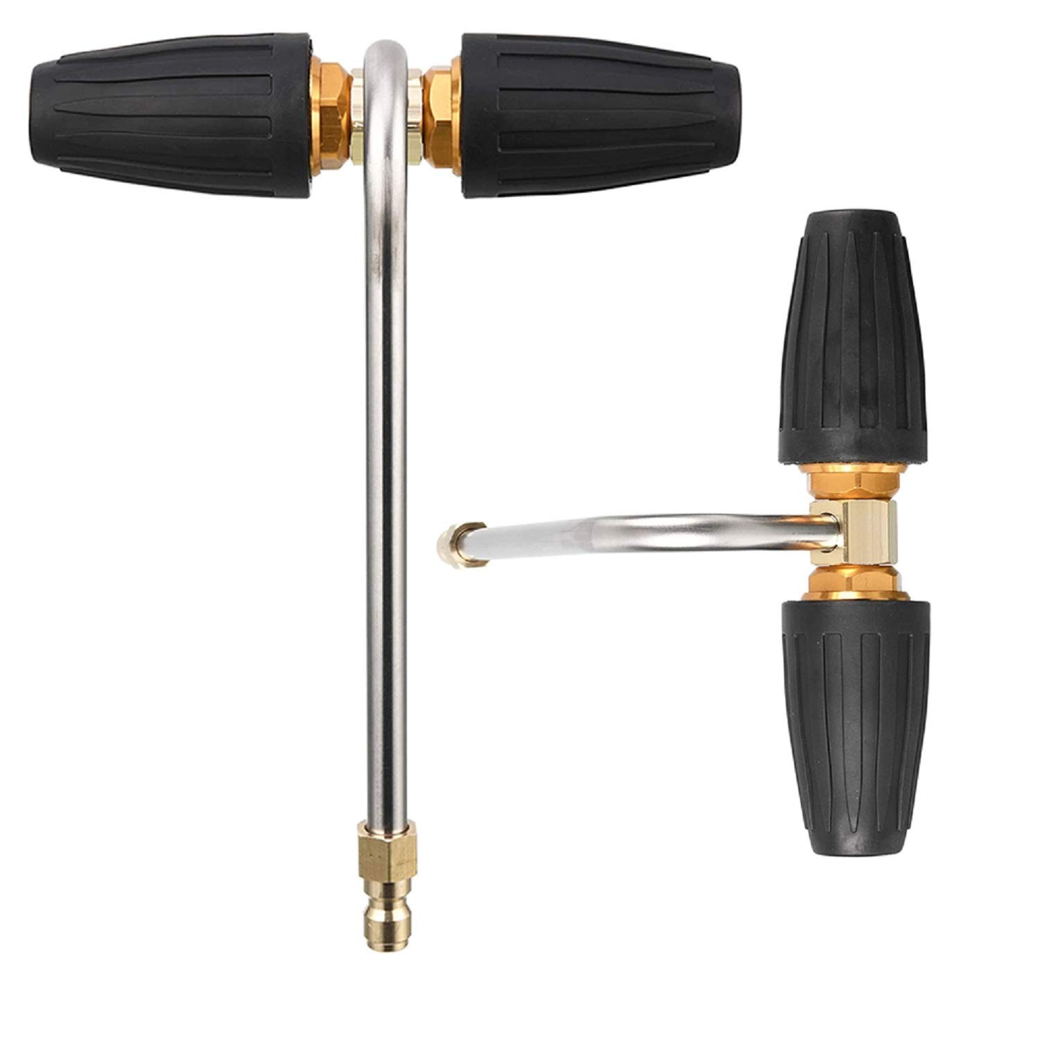 Gutter Cleaner Attachment for Pressure Washer, with 2 Rotary Turbo Nozzle, 1/…