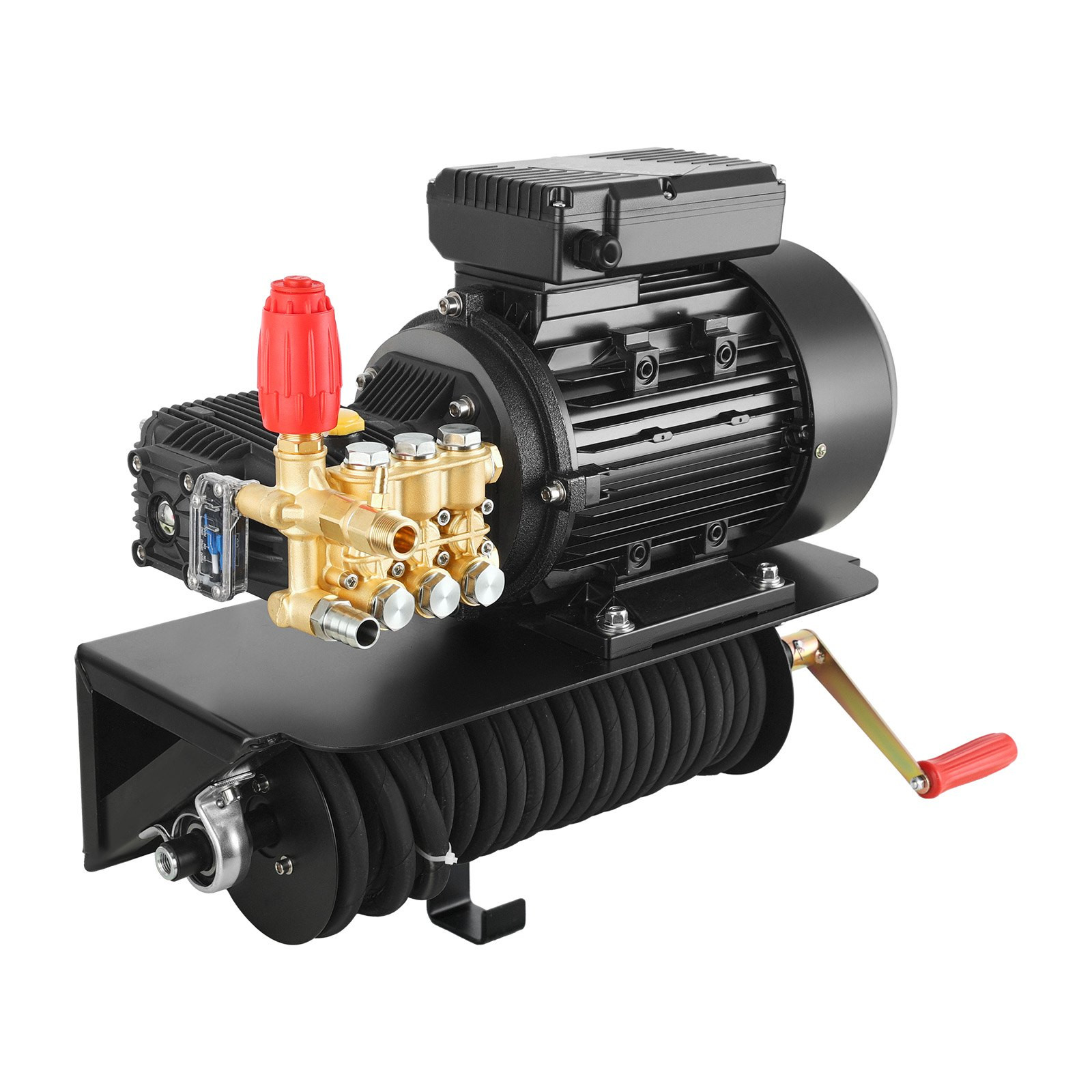 1950 PSI Electric Pressure Washer Pump 3.2 GPM Triplex 5HP 240V w/ Hose Kit