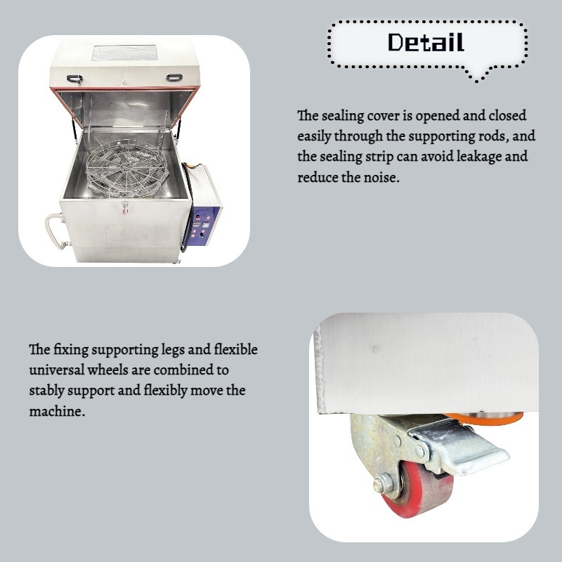 Hardware Degreasing Decontamination High-pressure Rotary Cleaning Machine 220V