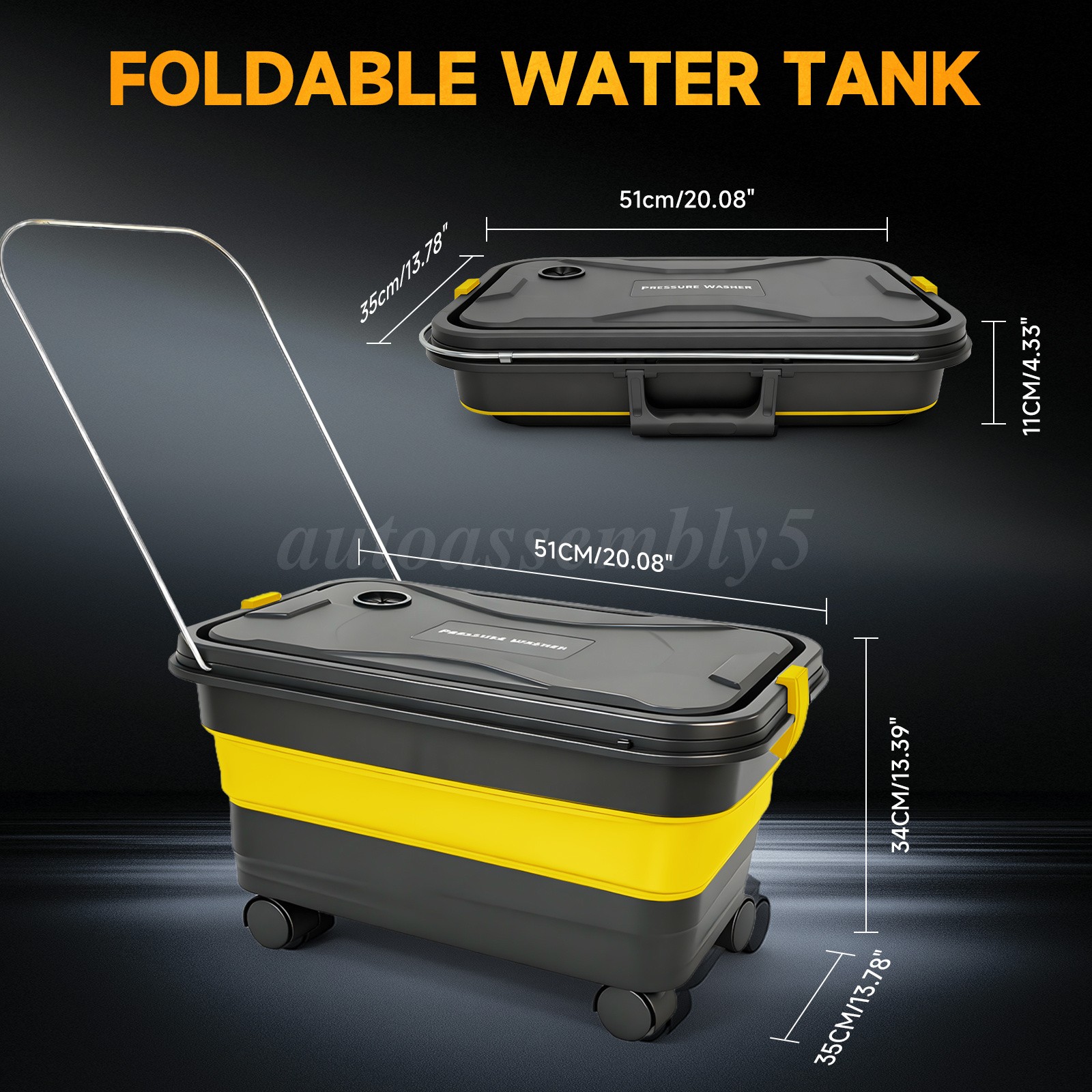 1160PSI Cordless Pressure Washer Gun 3Water Supply 2*4.0ah Batteries 6in1 Nozzle