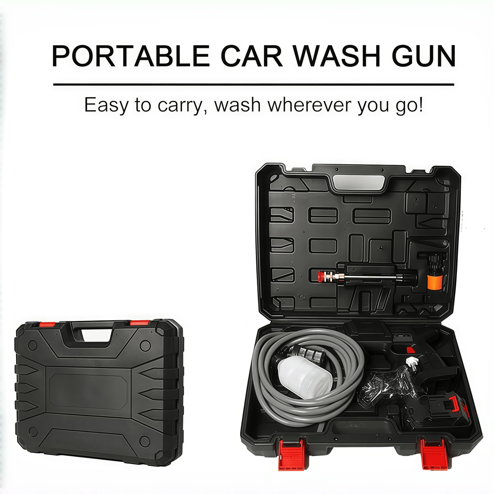 21V Single Battery Cordless Pressure Washer Portable Handheld Car Washer