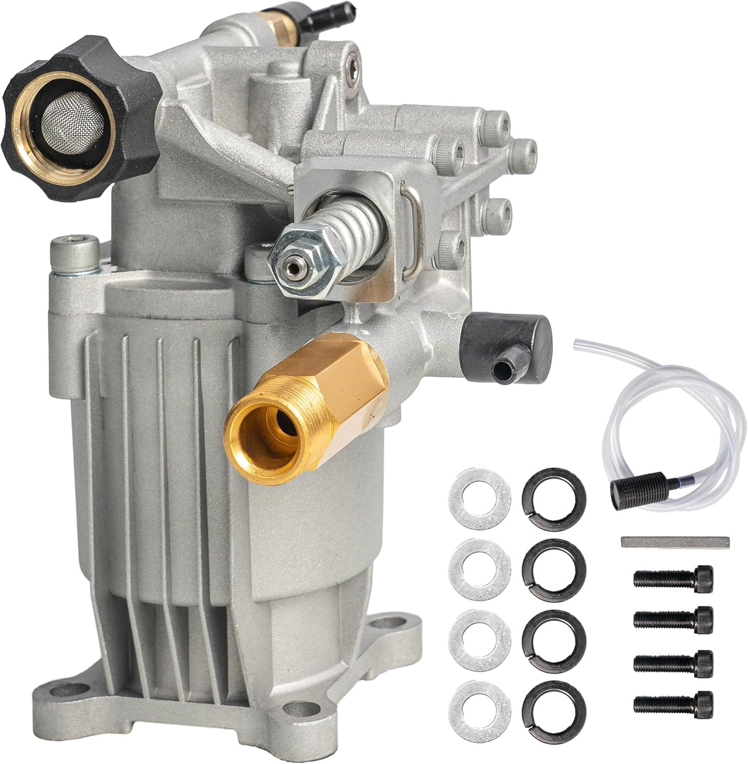 3/4″ Shaft Horizontal Pressure Washer Pump, 3400PSI 2.5GPM, Replacement Pump for