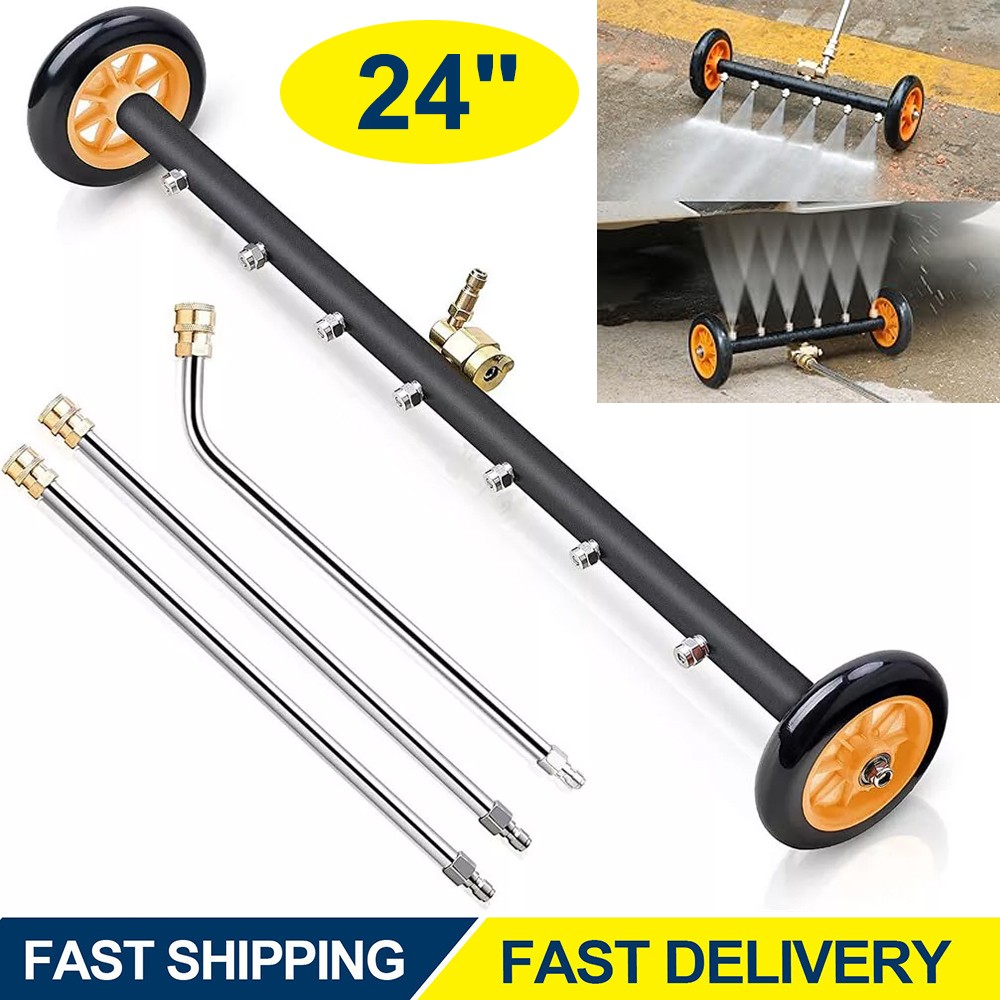Pressure Power Washer Undercarriage Under Car Cleaner 24″ 4000 PSI Water Broom