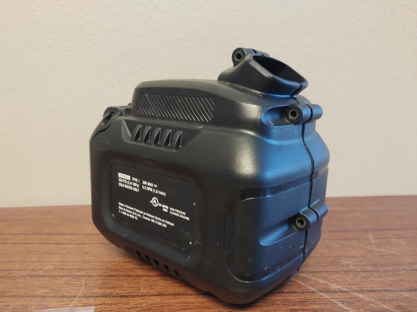 Black & Decker BCPW350 Power Cleaner – Replacement Battery Housing Box Cover