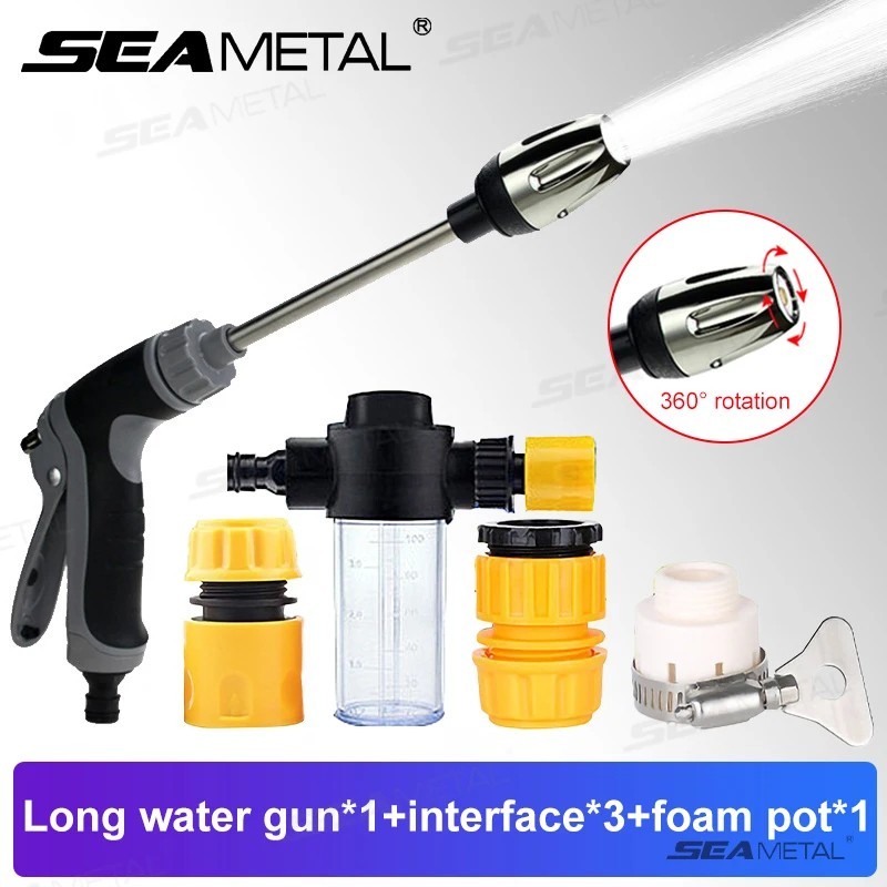 Hose Hawk Pressure Washer Nozzle Pro 360° Rotating 3 Spray Modes Compact