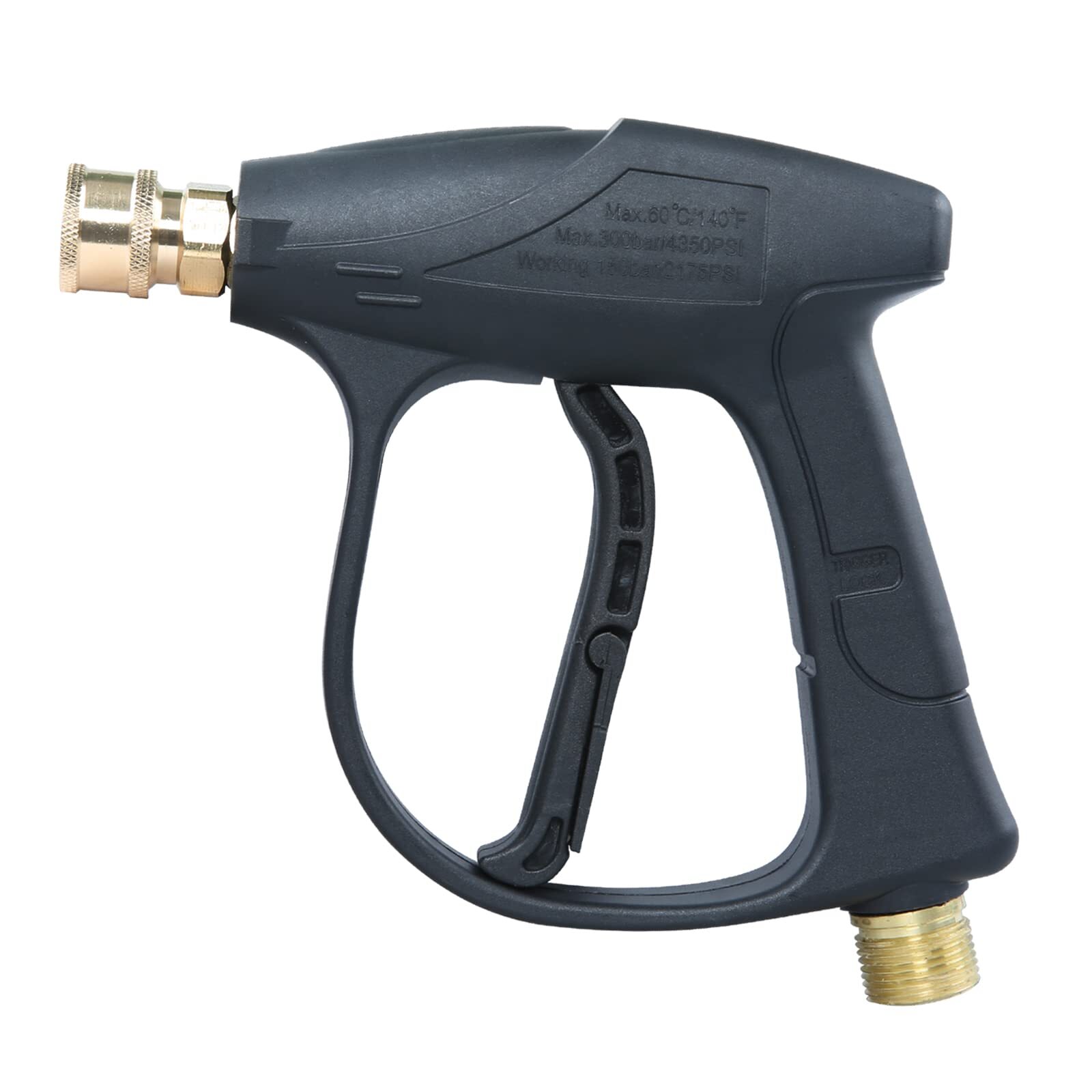High Pressure Washer Gun 3000 PSI Max Power Short Gun 1/4″ quick connect