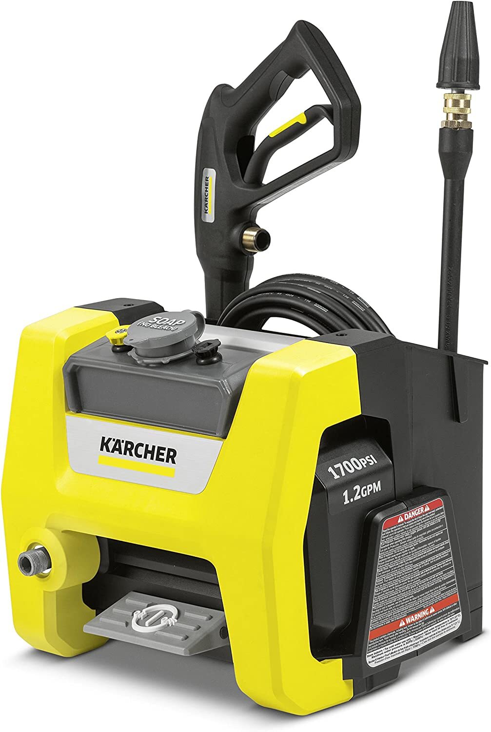 K1700 Cube 1700 PSI 1.2 GPM Trupressure Electric Pressure Washer with 3 Nozzles