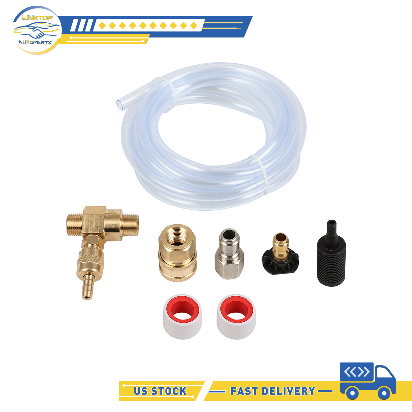 Downstream Chemical Injector Kit for Pressure Washer-4500 PSI,3/8″ Quick Connect