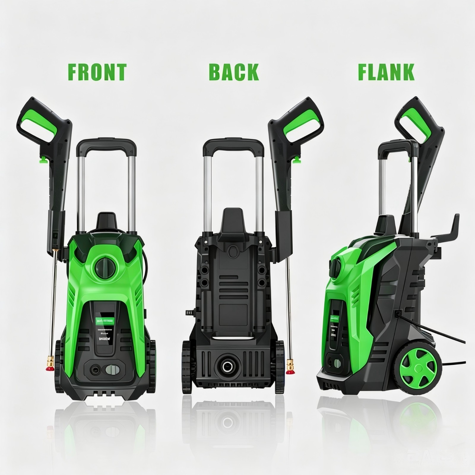 Pressure Washer 4200PSI 2.0GPM, Portable Design, 500ML Soap Tank, for Driveway