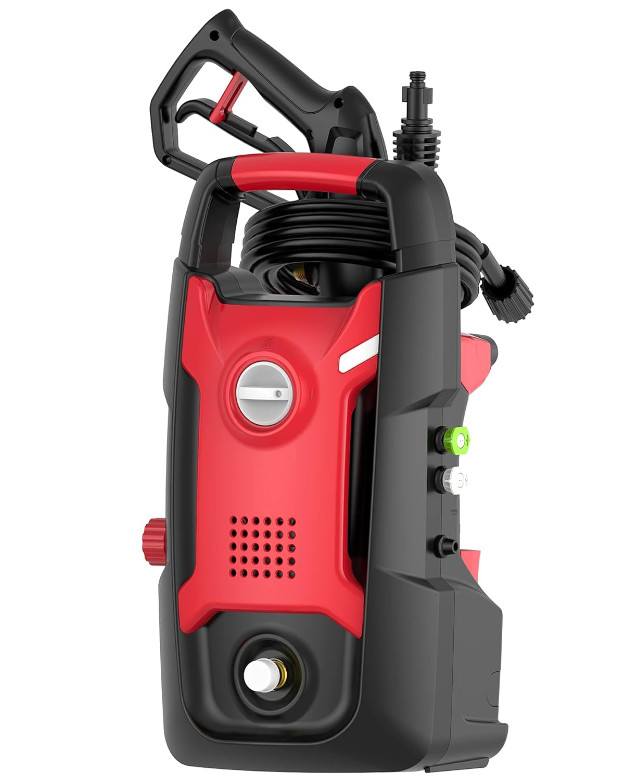 Maquina de lavado a presion electrica 1700PSI-1,2GPM-13amps, 20 pies, 3 boquilla