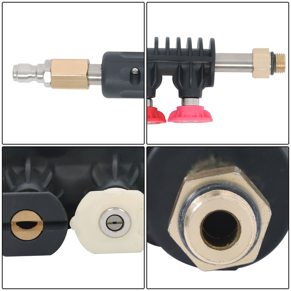Upgrade Power Washer Lance Pressure Washer Extension Wand 1/4″ Connect 9 Pack