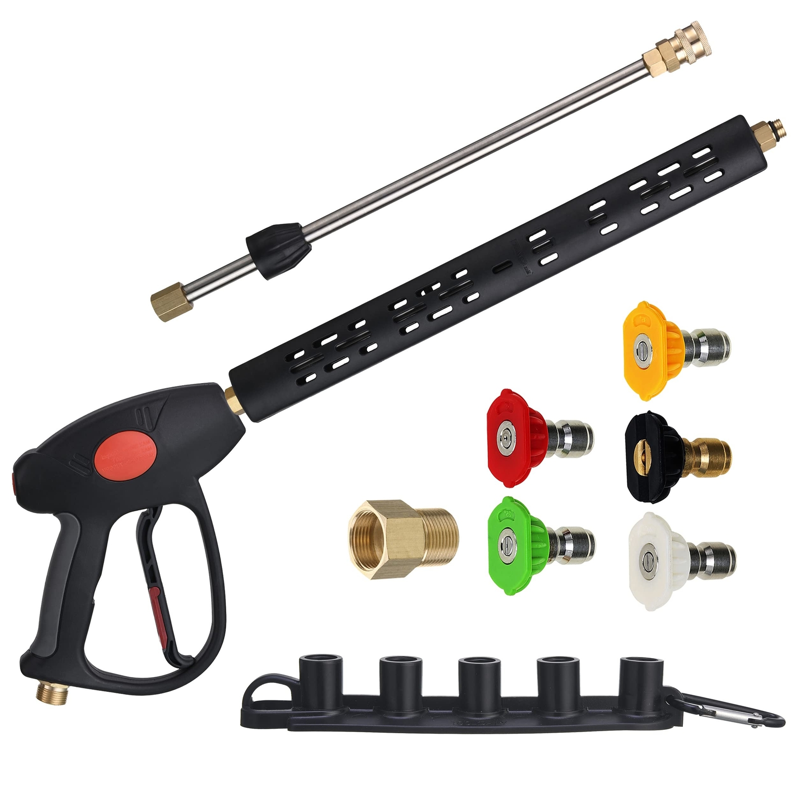 M MINGLE Replacement Pressure Washer Gun with Extension Wand, M22 15mm or M22…