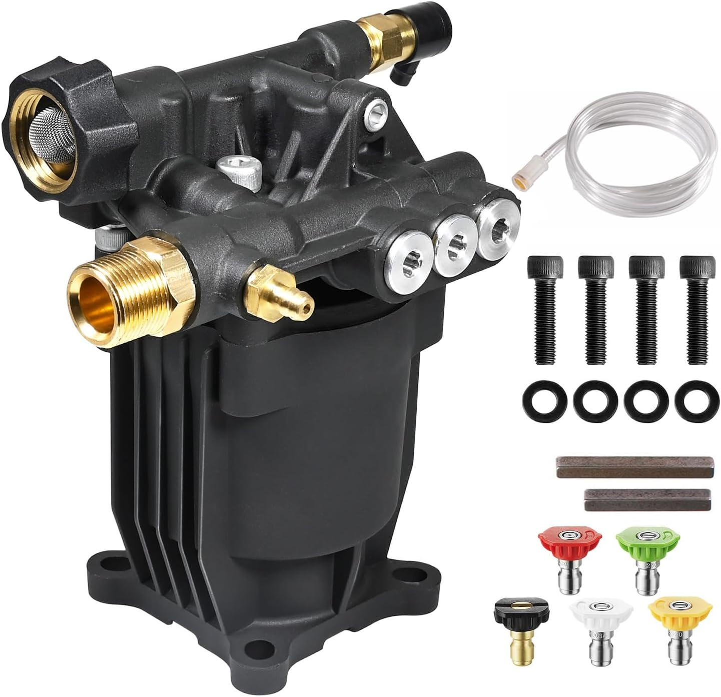 Pressure Washer Pump 3/4″ Shaft Horizontal Power Washer Pump Max 3200 PSI 2.5 GP