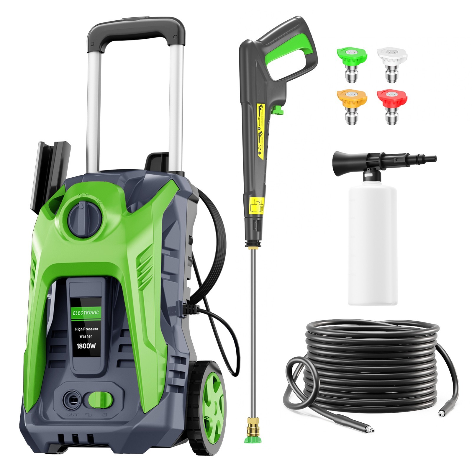 4200PSI 2.0GPM Electric Pressure Washer Portable Electric Power Cleaner Machine