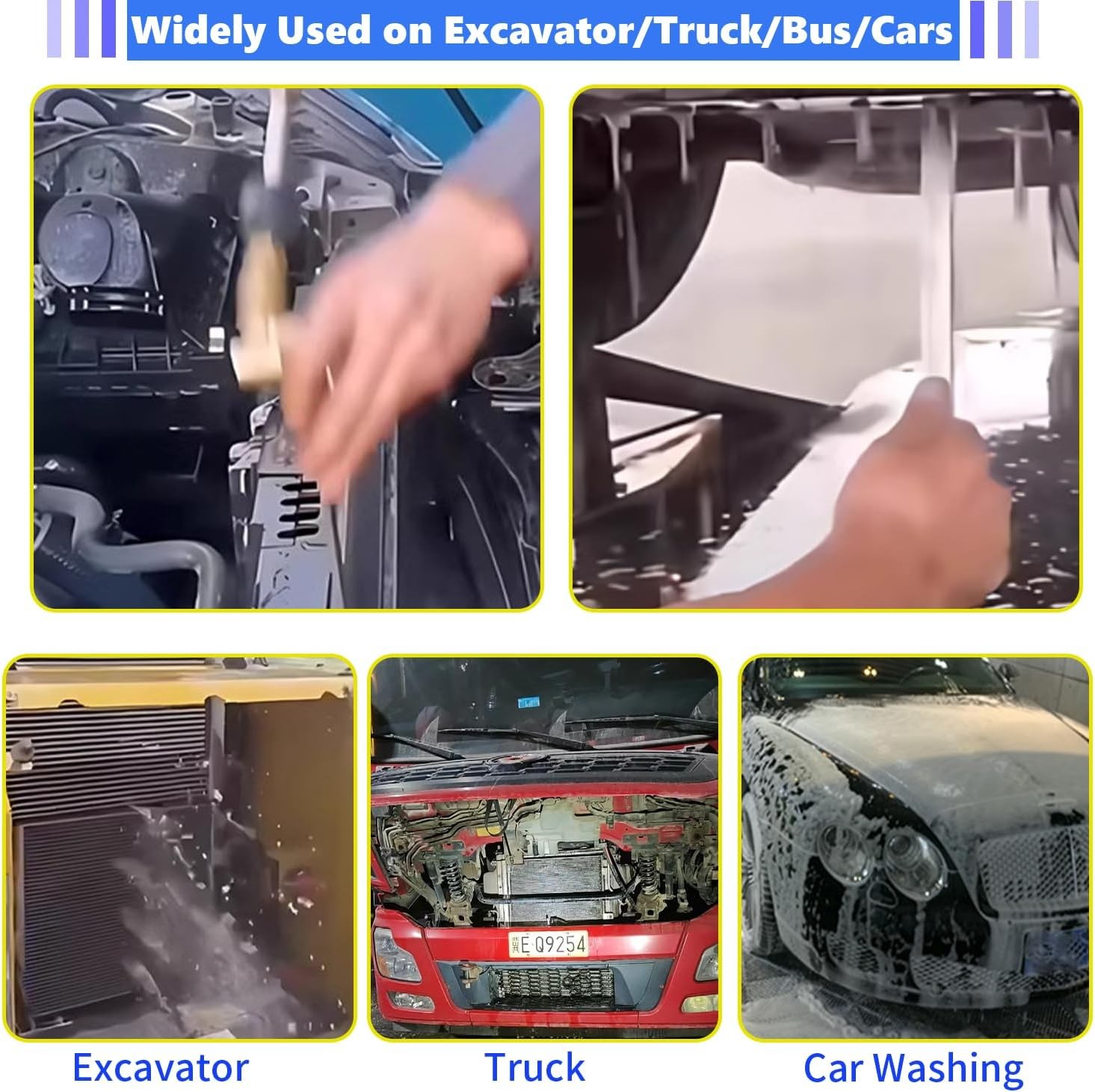 Radiator Cleaning Wand & Car A/C Condenser Cleaner(40″wand+Coupler+Valve Switch)