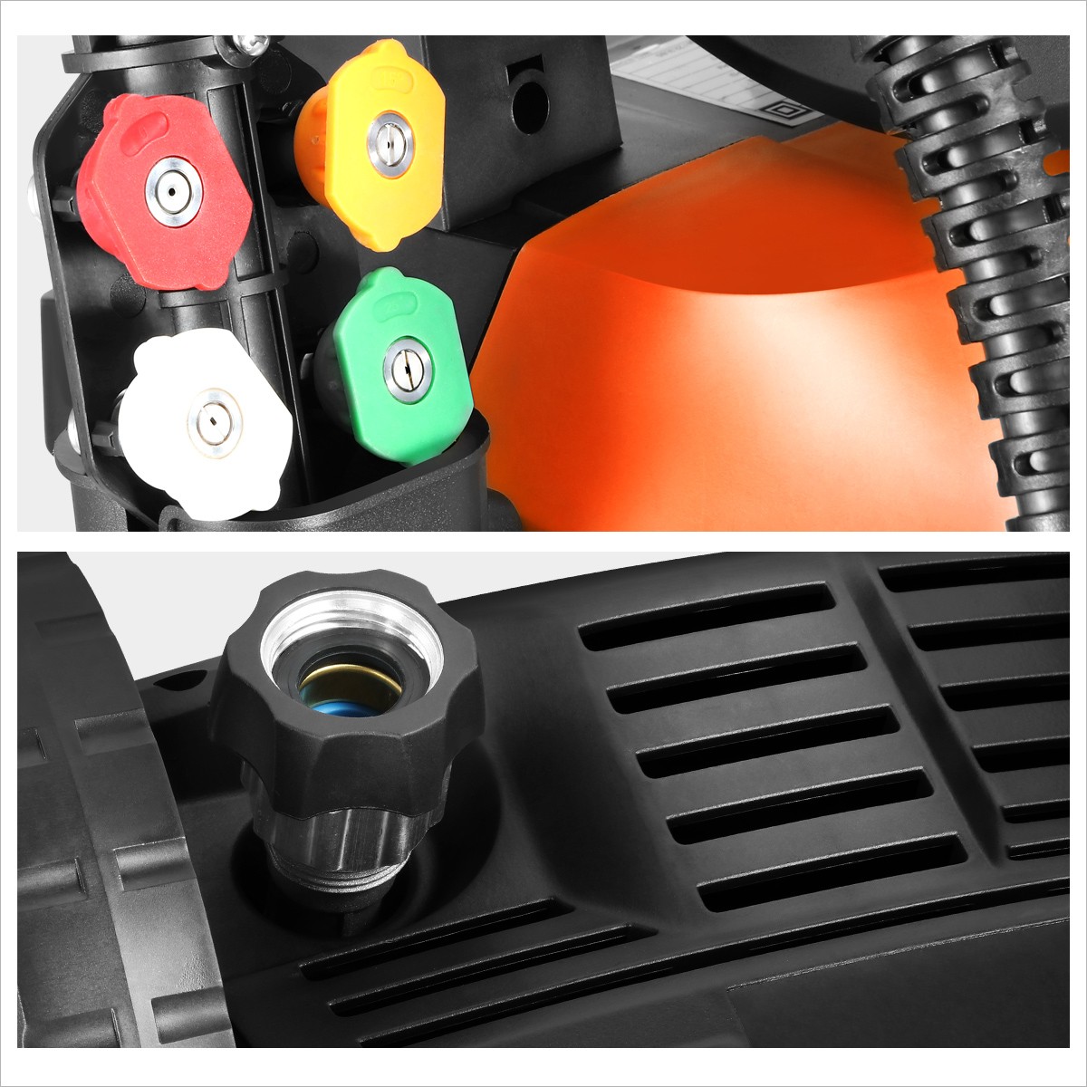 2176 PSI 2.4 GPM High-Pressure Electric Power Cleaner Car Washer Machine Orange
