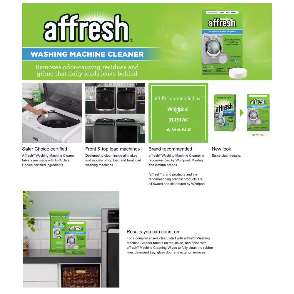 3-Count Washer Cleaner Free Shipping New