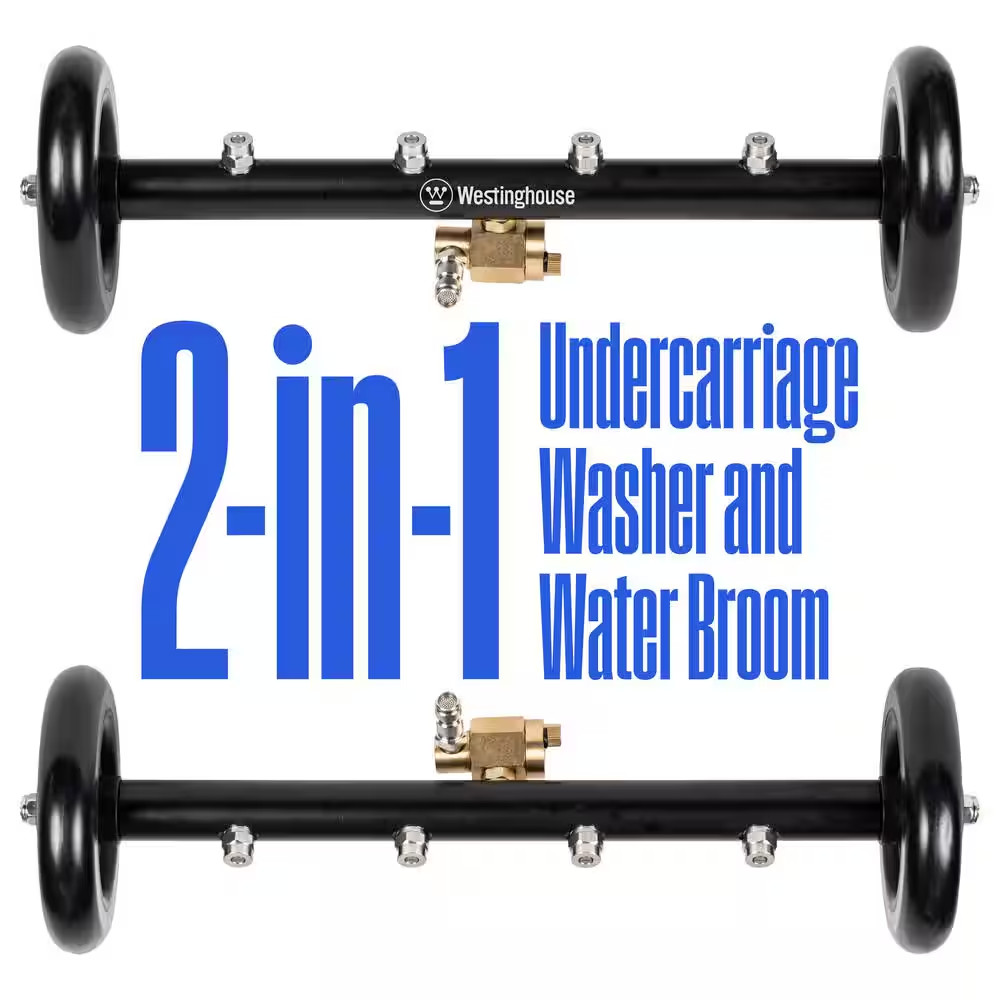16 In. 4400 PSI Undercarriage Cleaner and Water Broom for Pressure Washers
