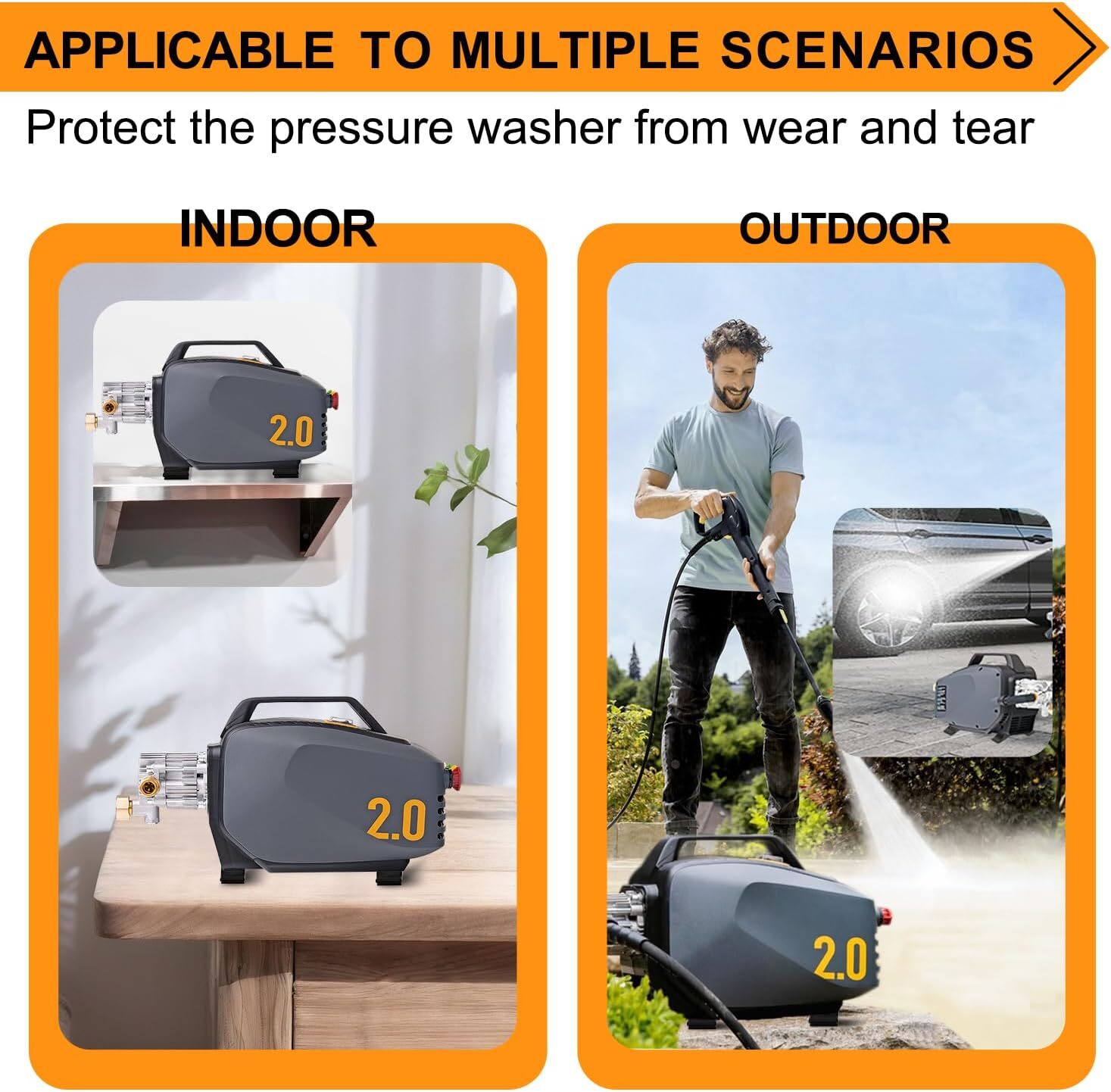 Foot Clamp/Anti-Vibration Bracket for Active 2.0 Electric Pressure Washer