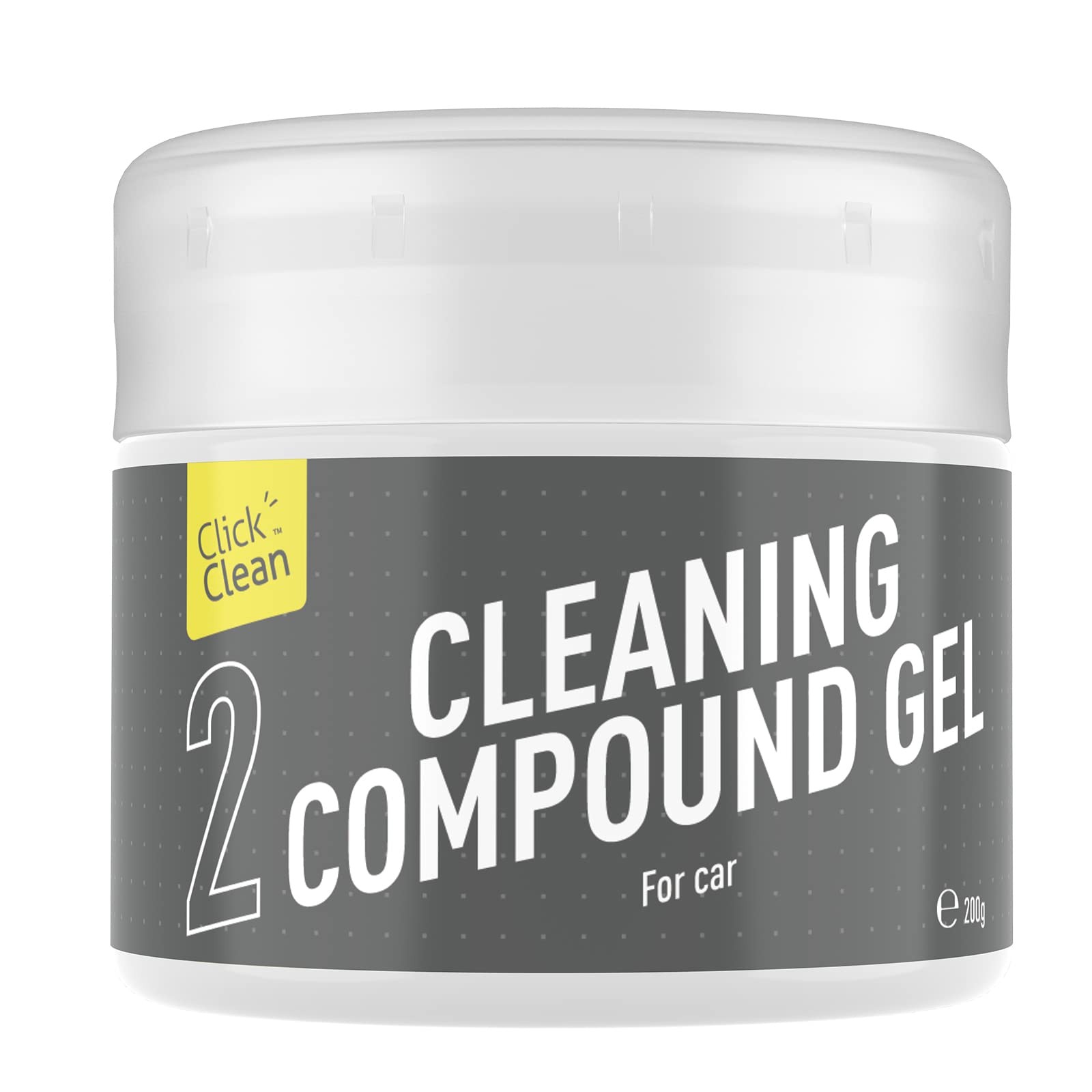 CLICK CLEAN Cleaning Gel for Car, 7oz Car Detailing Tools, 1 PACK, Gray