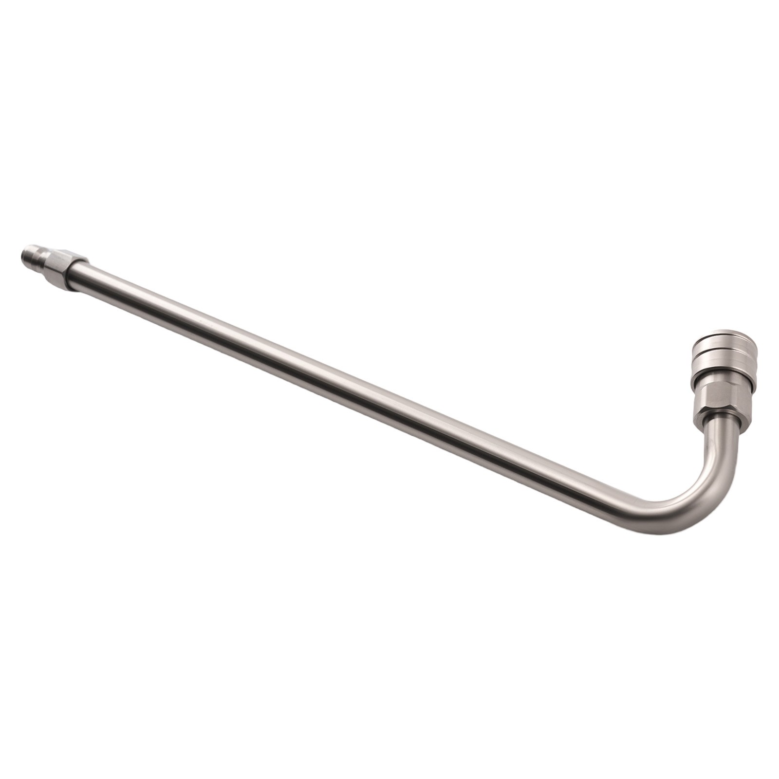 120″ Pressure Washer Extension Wand with 30° 90° 120° Curved Rod Nozzles