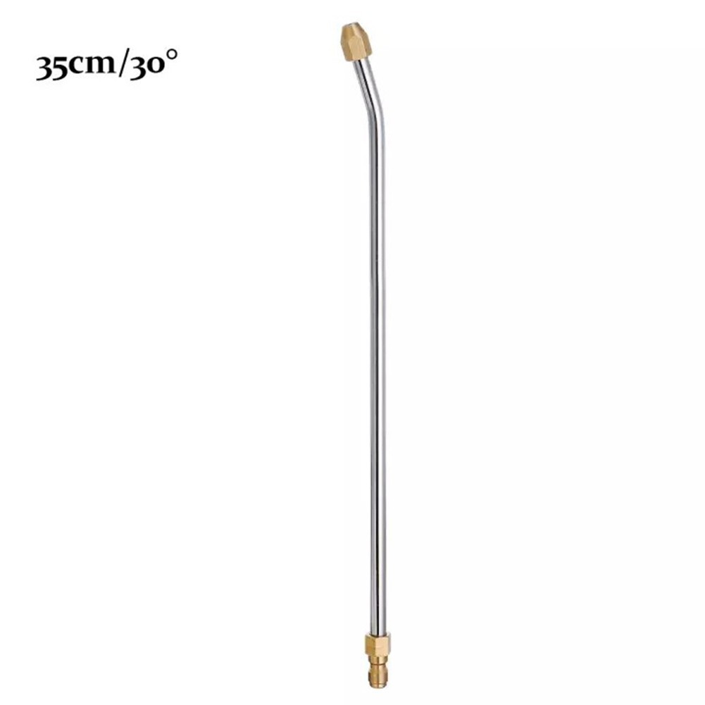 Flexible Stainless Steel Pressure Washer Extension Wand with Angled Nozzle