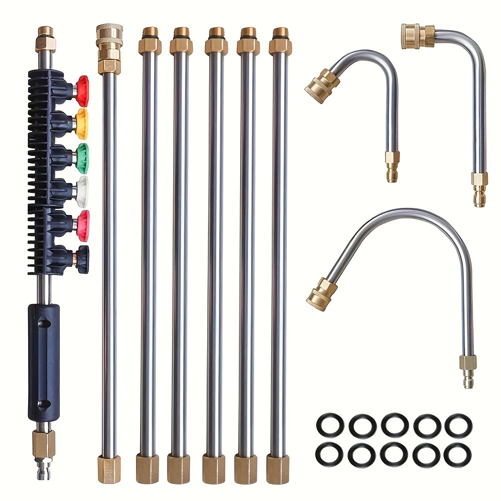 High Pressure Washer Wand Kit – Multi-Use for Roof, Car & Gutter Cleaning