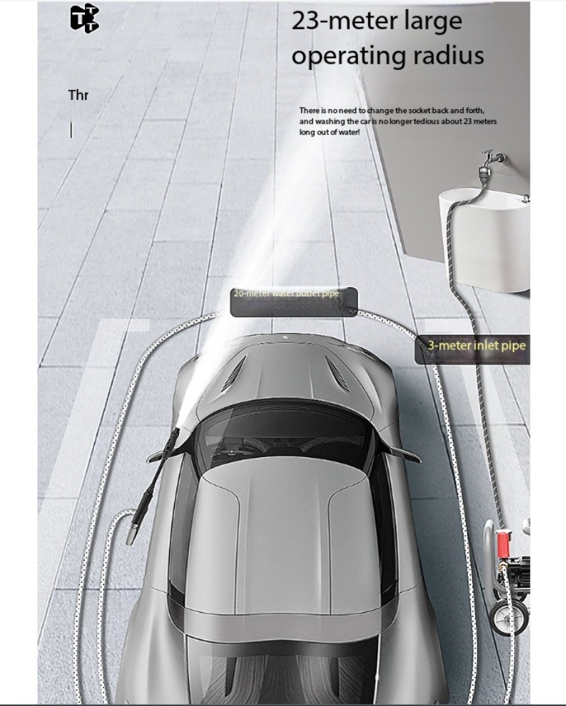 Home Use 220V High-Pressure Car Wash Machine – Fully Automatic Cleaning System
