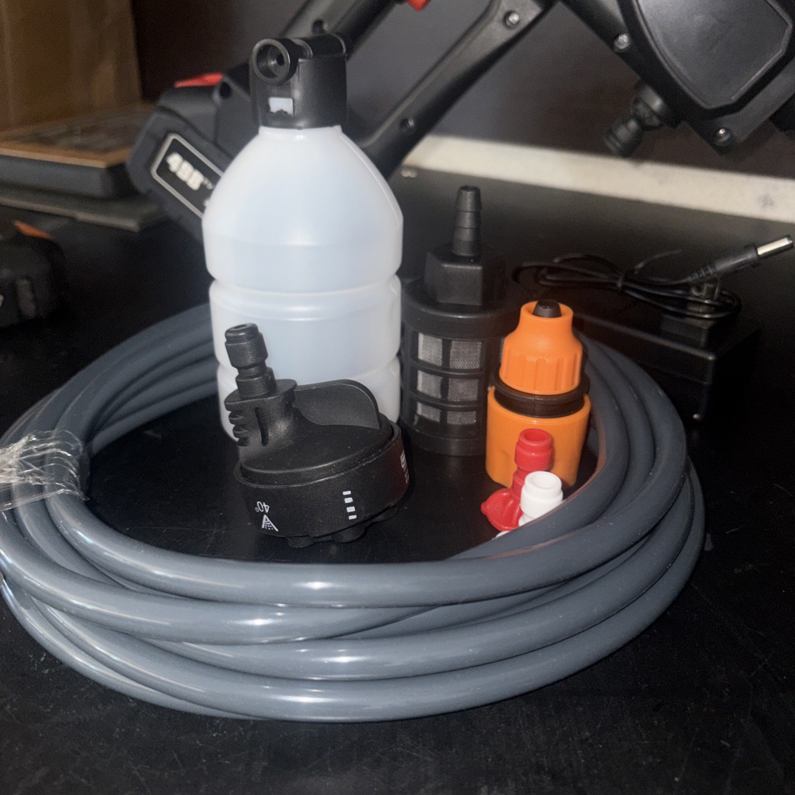Cordless Portable Pressure Washer Kit w/ Battery charger & Hose