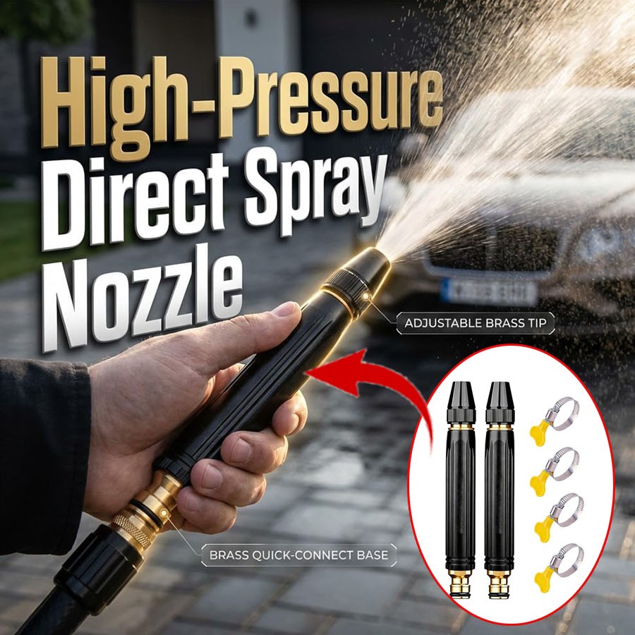 2PCS Larnto High Pressure Hose Nozzle Water Gun for Car Wash Garden Booster ~US