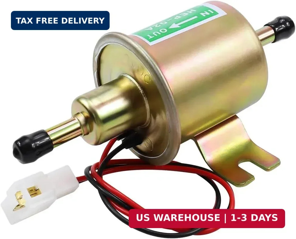 Electric Fuel Pump 12V Universal Low Pressure 12 Volt Transfer Inline Fuel Pump