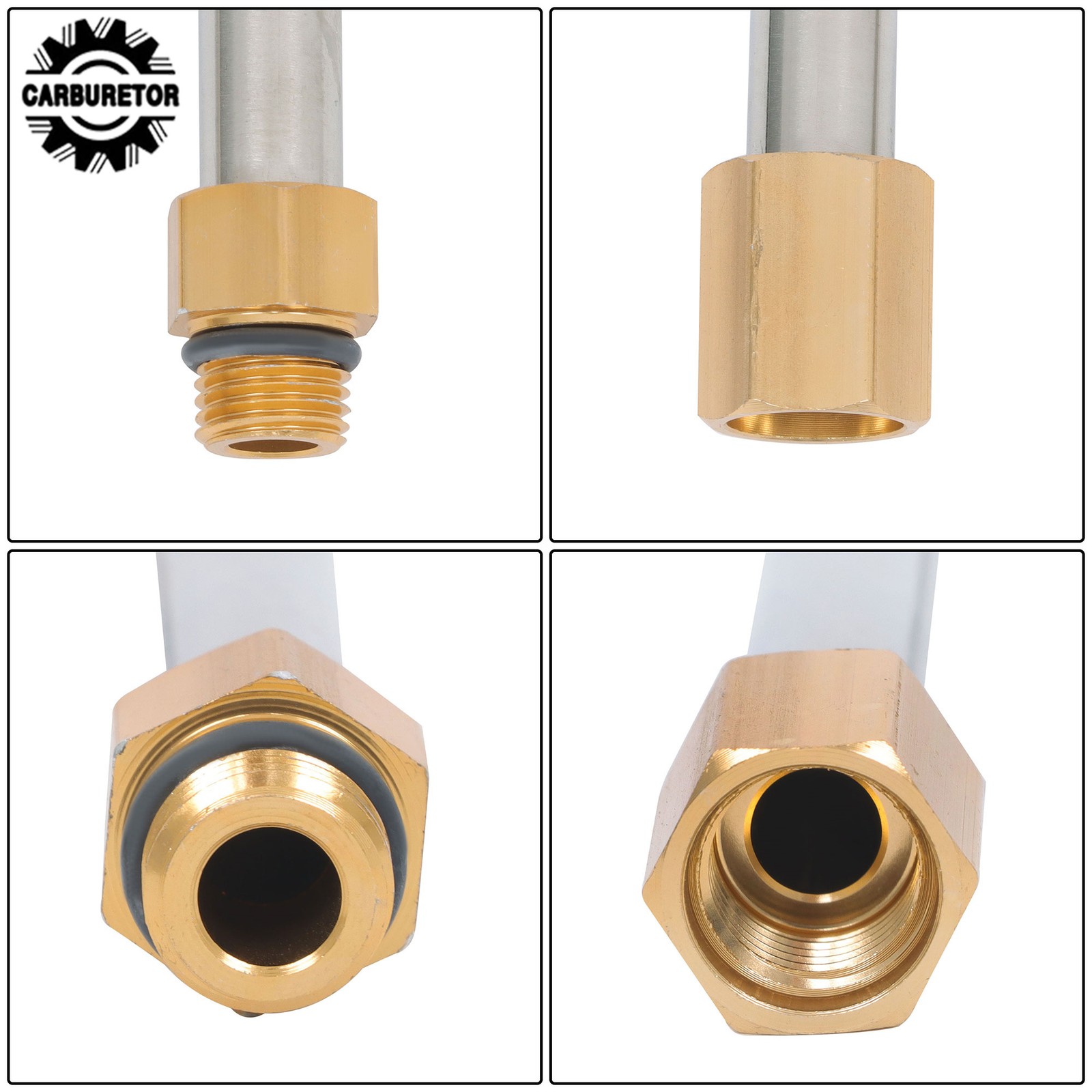 9 Pack Quick Connect 4000 PSI High Pressure Water Gun Extension Rod Set 1/4 Inch
