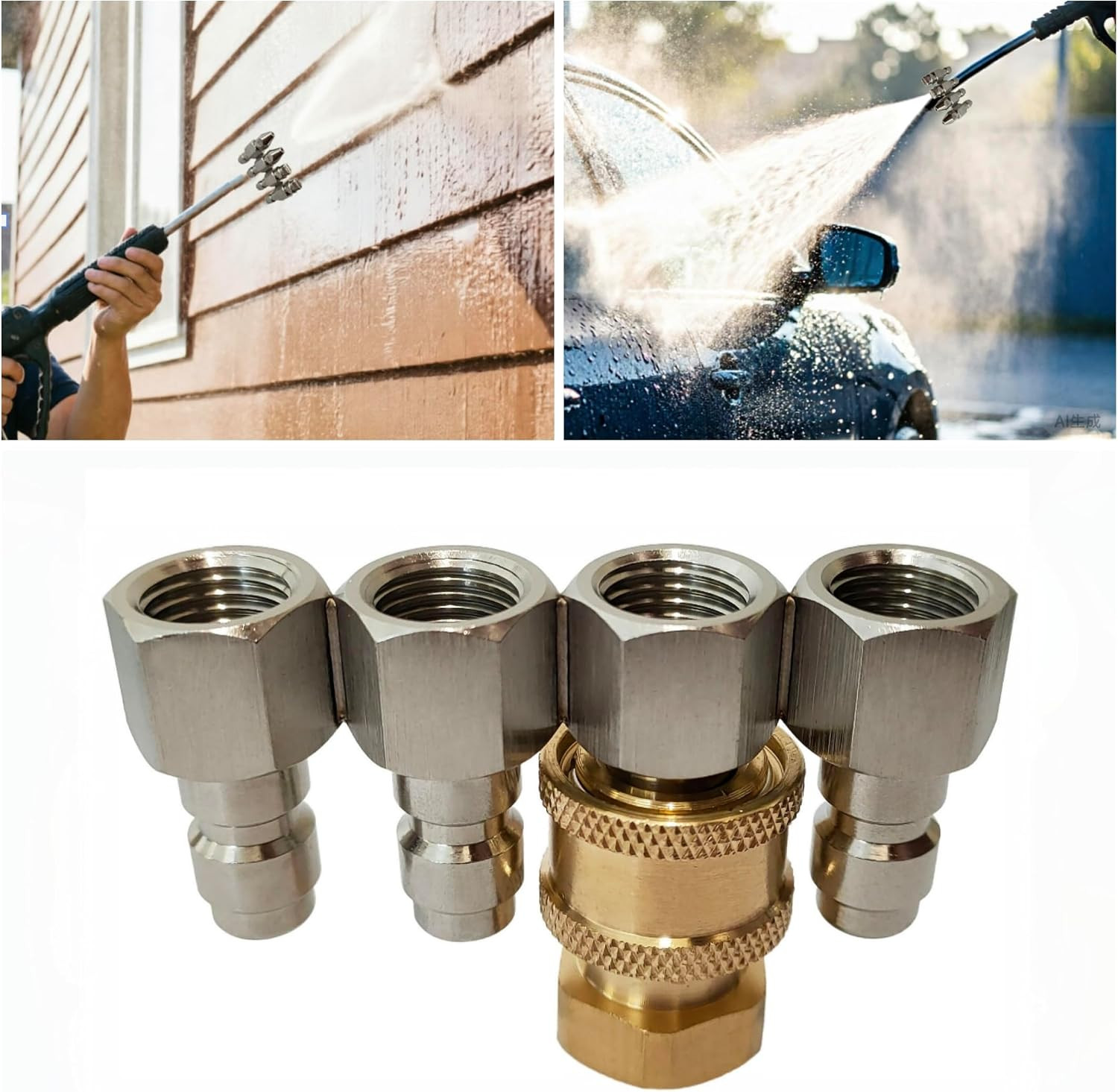 Jrod Pressure Washer Nozzle 2.5 GPM, J Rod Pressure Washer Tip Soft Wash Nozzle