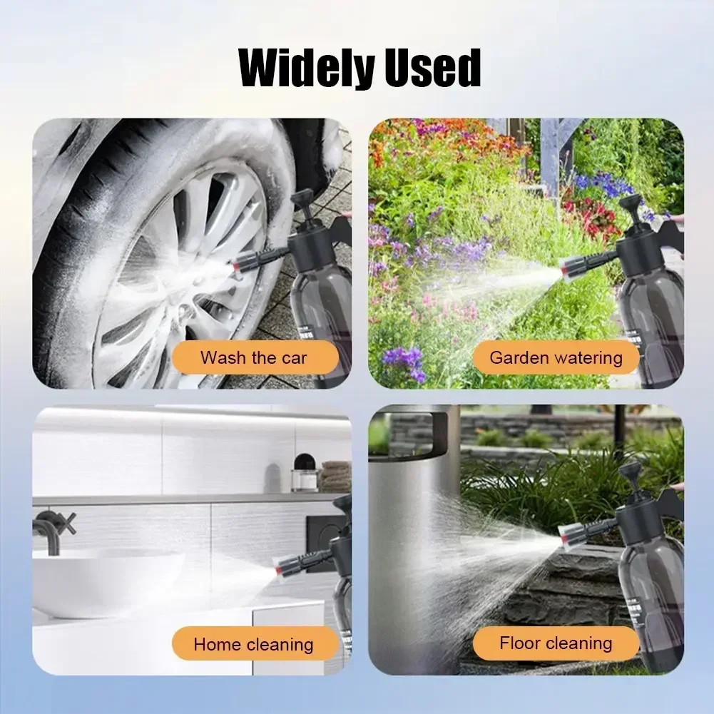 2L Hand Pump Foam Sprayer Pneumatic Washer Foam Snow Foam High Pressure Car Wash