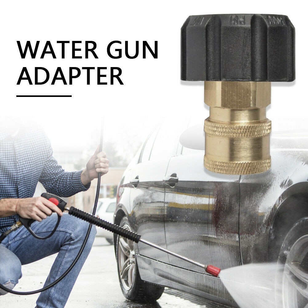 1 PCS 1/4 3/8 Quick Connect Female To M22 14/15 Female Pressure Washer Adapter