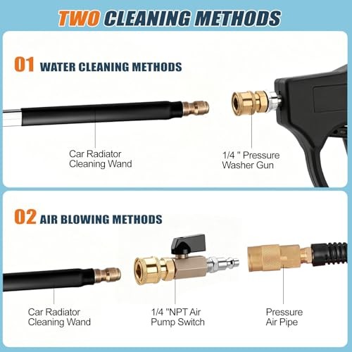 40 Inch Pressure Washer Radiator Cleaning Wand, Car Radiator 40IN(100CM)