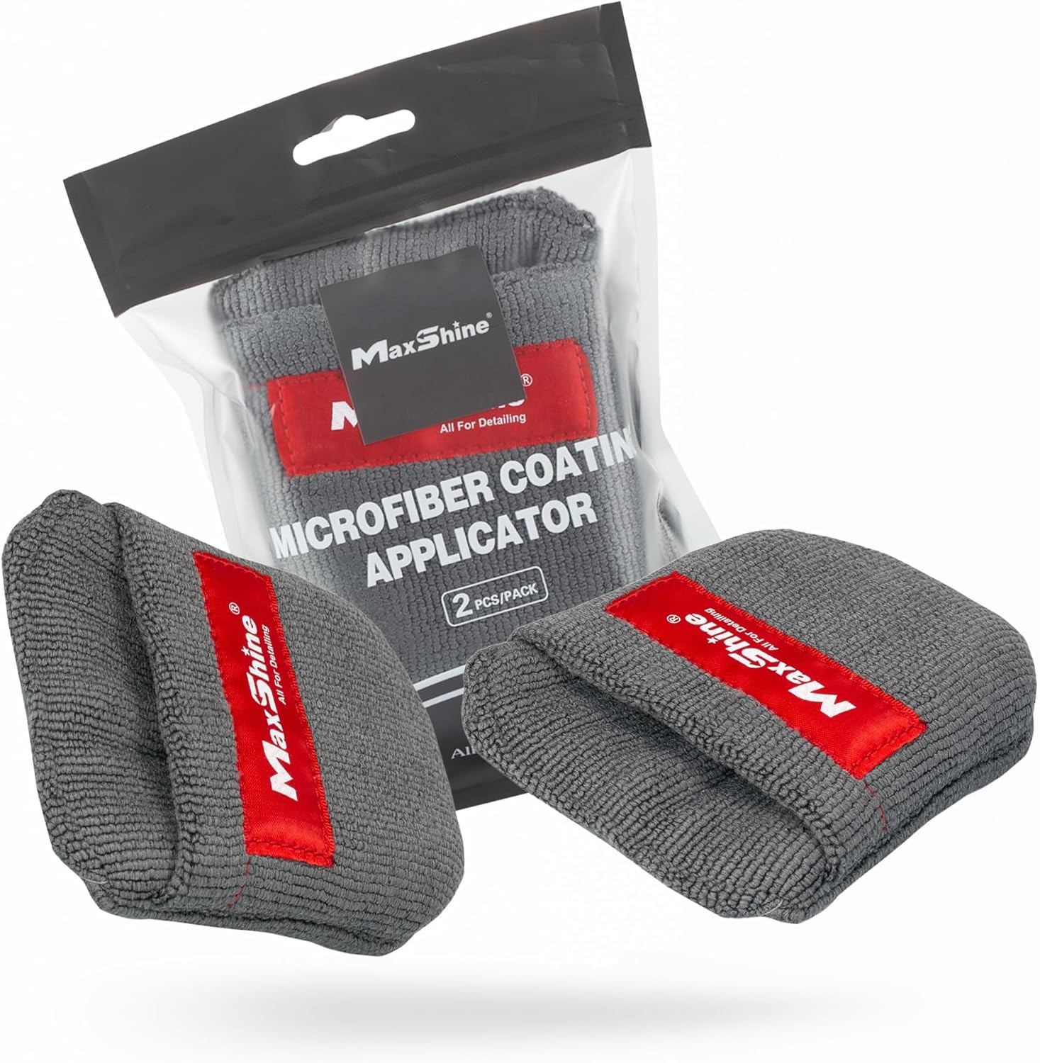 Universal 2-Piece Microfiber Coating Applicator – Soft, Thick Finger Pocket Desi