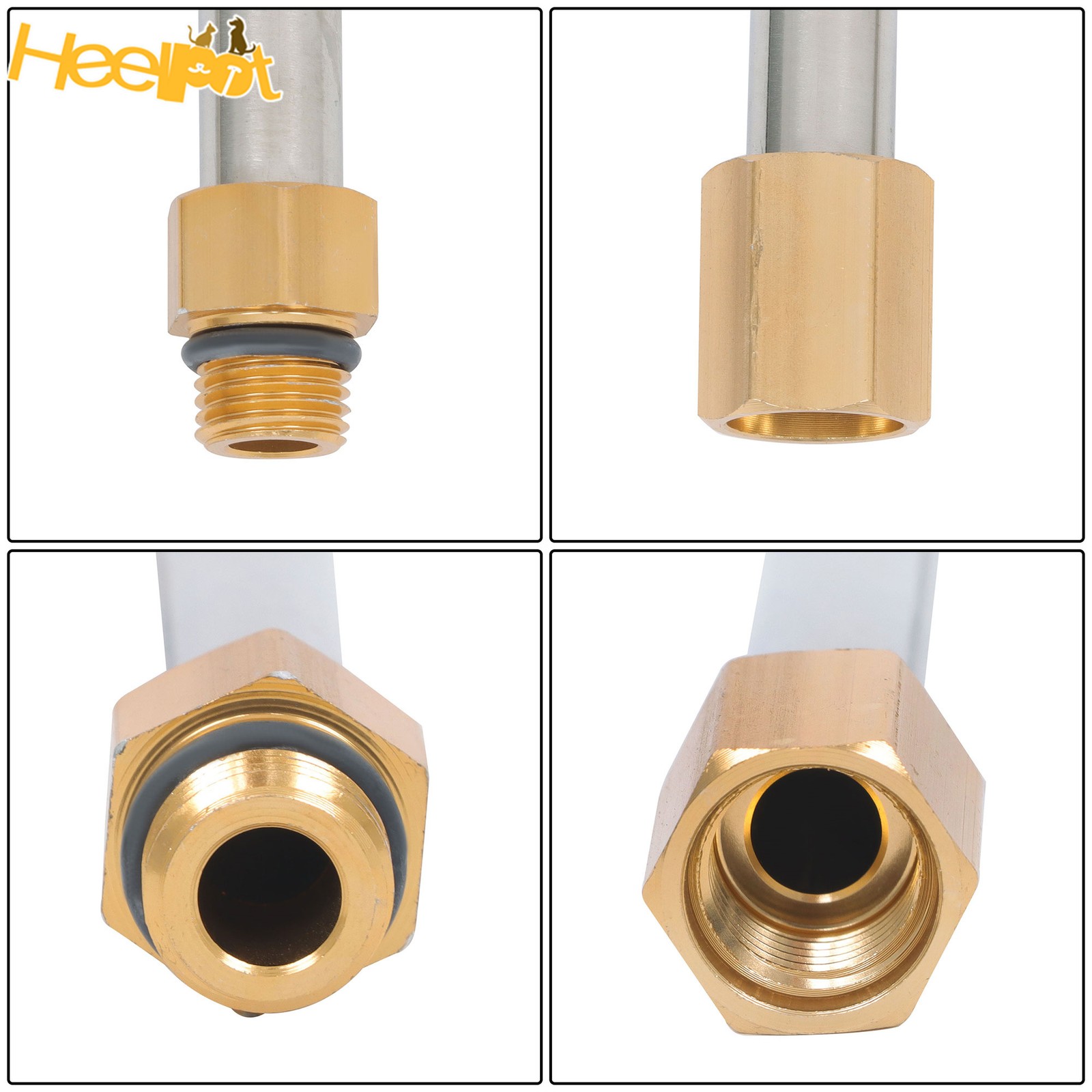 9 Pack 4000 Psi High Pressure Water Gun Extension Rod Set 1/4 Inch Quick Connect