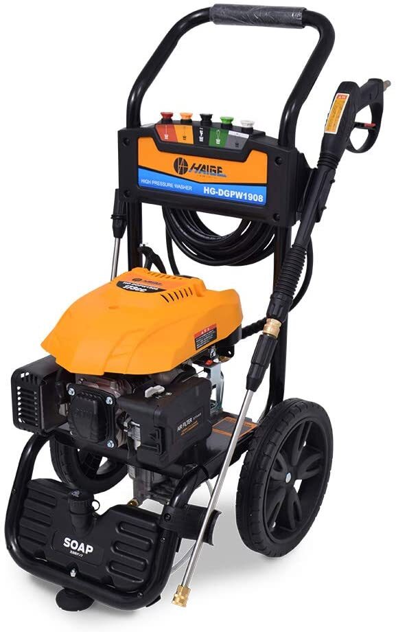 HAIGE Pressure Washer HG-DGPW1908 19.3MPa 173cc 4-Stroke Engine Type 2.5H Use