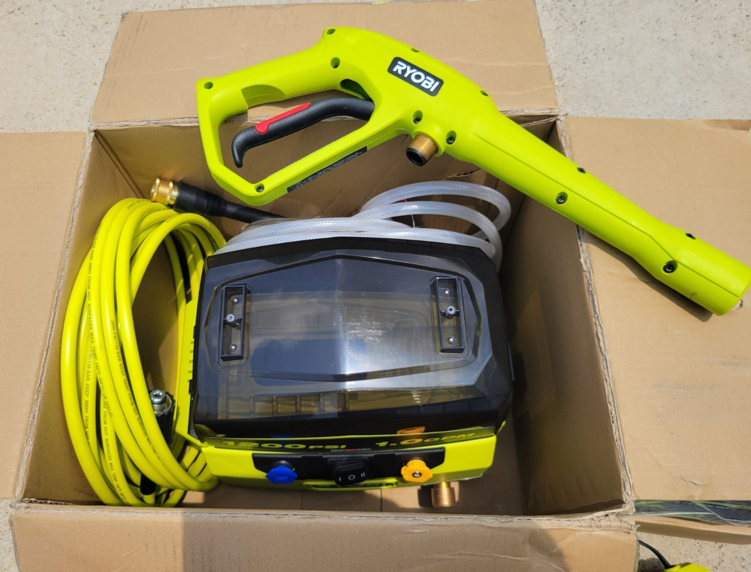 RYOBI 40V 1200 PSI 1.0 GPM Cordless Electric Water Pressure Washer 4ah B & F Ch